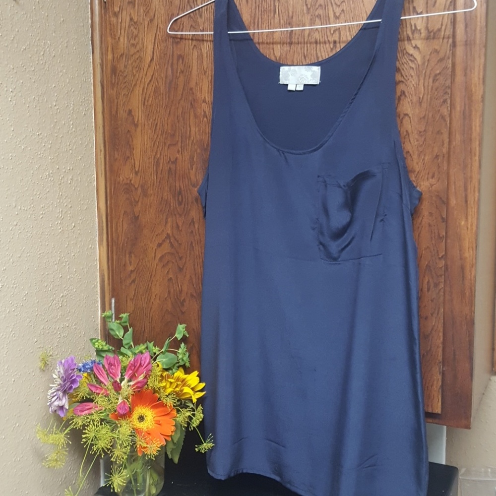 Silk tank top